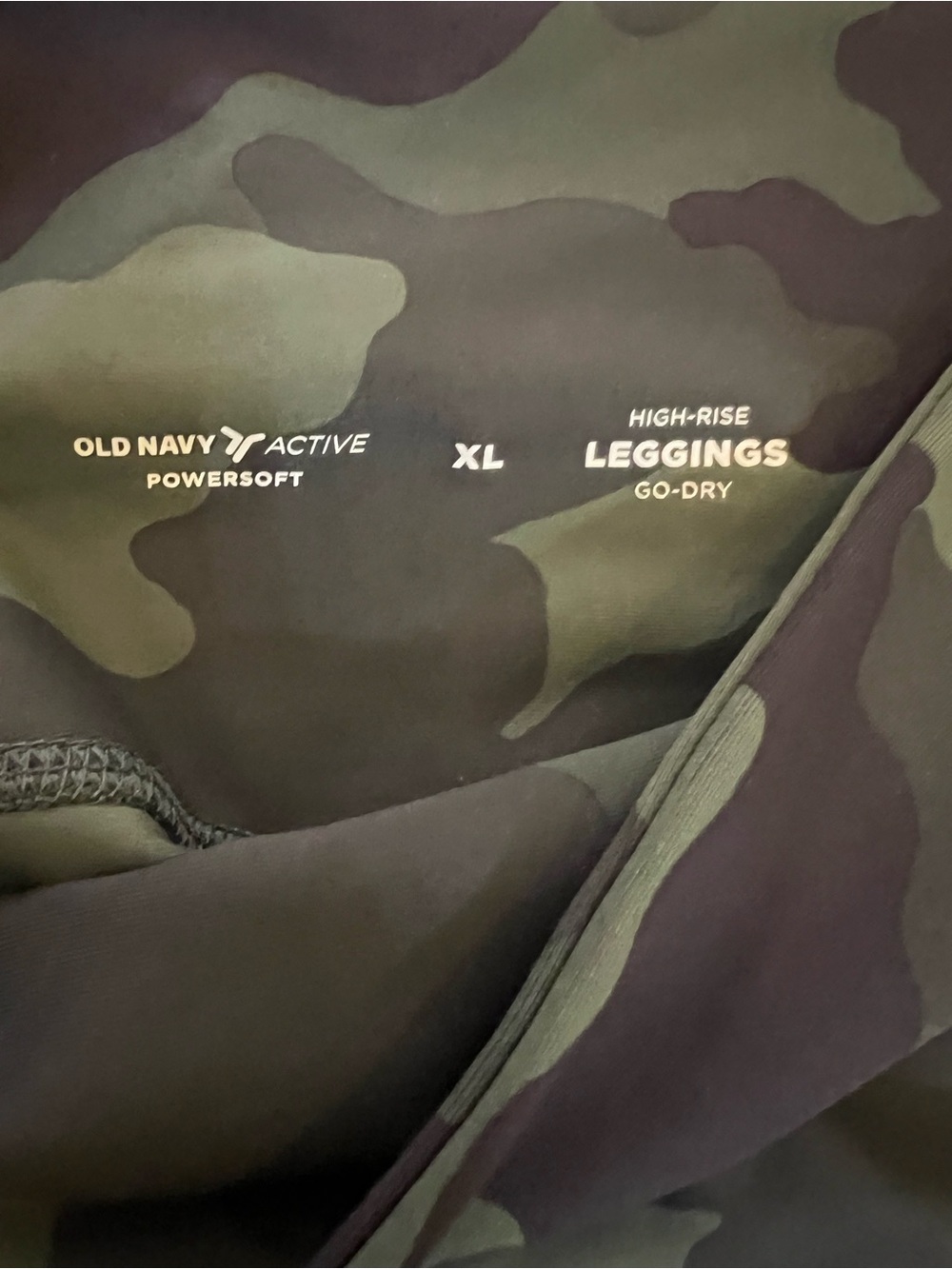 Women’s Camo Active Leggings - Green Camouflage - Picture 4 of 5